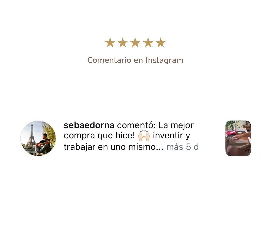 Comentario: la mejor compra que hice, invertir y trabajar en uno mismo